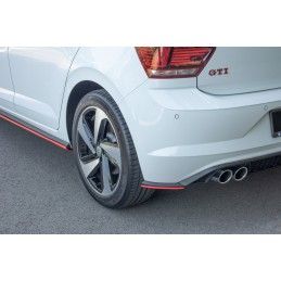 Maxton LAME DU PARE-CHOCS ARRIERE VW POLO MK6 GTI Gloss Black, VW-PO-6-GTI-RSD1G Tuning.fr