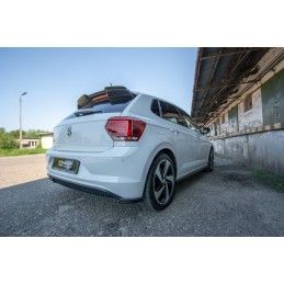 Maxton LAME DU PARE-CHOCS ARRIERE VW POLO MK6 GTI Gloss Black, VW-PO-6-GTI-RSD1G Tuning.fr