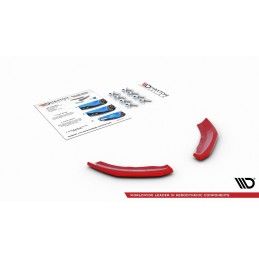 Maxton LAME DU PARE-CHOCS ARRIERE VW POLO MK6 GTI RED, VW-PO-6-GTI-RSD1RED Tuning.fr