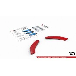 Maxton LAME DU PARE-CHOCS ARRIERE VW POLO MK6 GTI RED, VW-PO-6-GTI-RSD1RED Tuning.fr