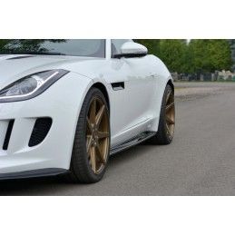 Maxton SET DES DIFFUSEUR DES BAS DE CAISSE JAGUAR F-TYPE Gloss Black, JA-F-TYPE-1-SD1G Tuning.fr