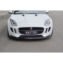 Maxton LAME DU PARE-CHOCS AVANT / SPLITTER V.1 JAGUAR F-TYPE Gloss Black, JA-F-TYPE-1-FD1G Tuning.fr