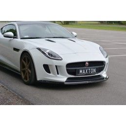 Maxton LAME DU PARE-CHOCS AVANT / SPLITTER V.1 JAGUAR F-TYPE Gloss Black, JA-F-TYPE-1-FD1G Tuning.fr