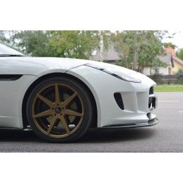 Maxton LAME DU PARE-CHOCS AVANT / SPLITTER V.1 JAGUAR F-TYPE Gloss Black, JA-F-TYPE-1-FD1G Tuning.fr