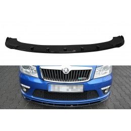 Maxton Lame Du Pare-Chocs Avant V.1 Skoda Octavia RS Mk2 FL Gloss Black, SK-OC-2F-RS-FD1G Tuning.fr