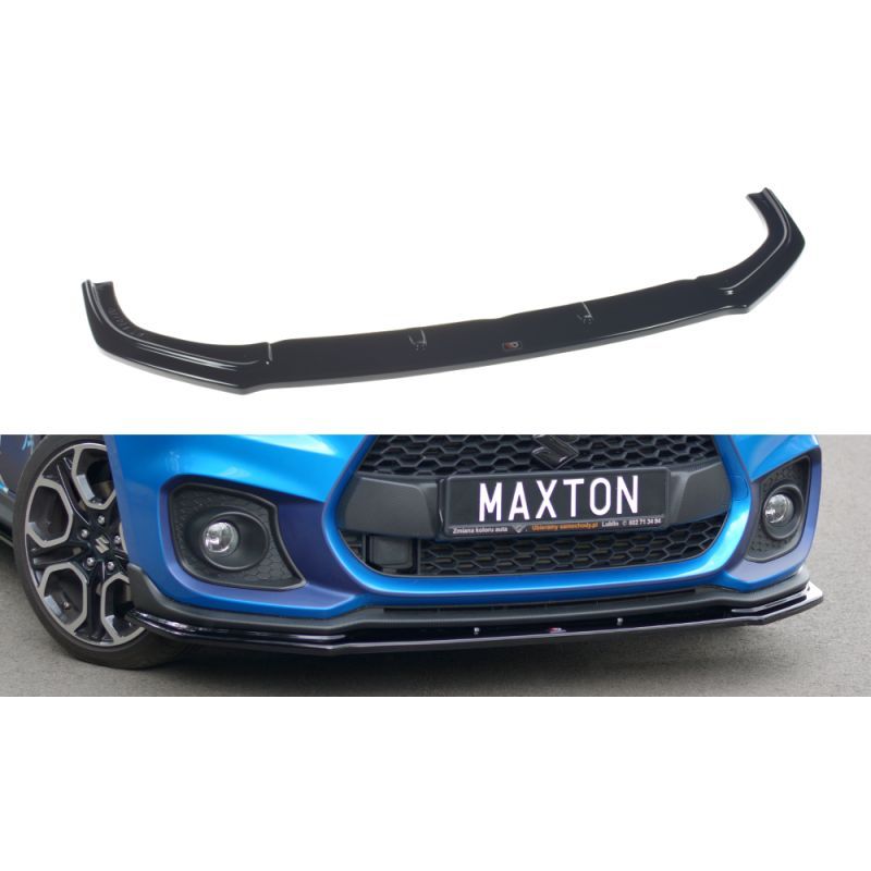 Maxton LAME DU PARE-CHOCS AVANT / SPLITTER V.1 SUZUKI SWIFT 6 SPORT Gloss Black, SZ-SW-6-SPORT-FD1G Tuning.fr