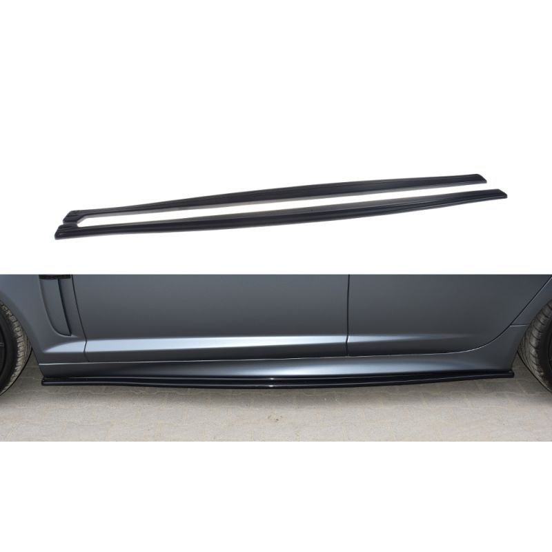 Maxton SET DES DIFFUSEUR DES BAS DE CAISSE JAGUAR XF- R Gloss Black, JA-XFR-1-SD1G Tuning.fr