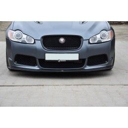 Maxton LAME DU PARE-CHOCS AVANT / SPLITTER V.1 JAGUAR XF- R Gloss Black, JA-XFR-1-FD1G Tuning.fr