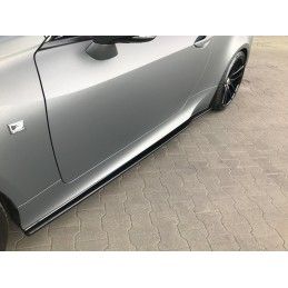 SET DES DIFFUSEUR DES BAS DE CAISSE Lexus Rc Noir Brillant