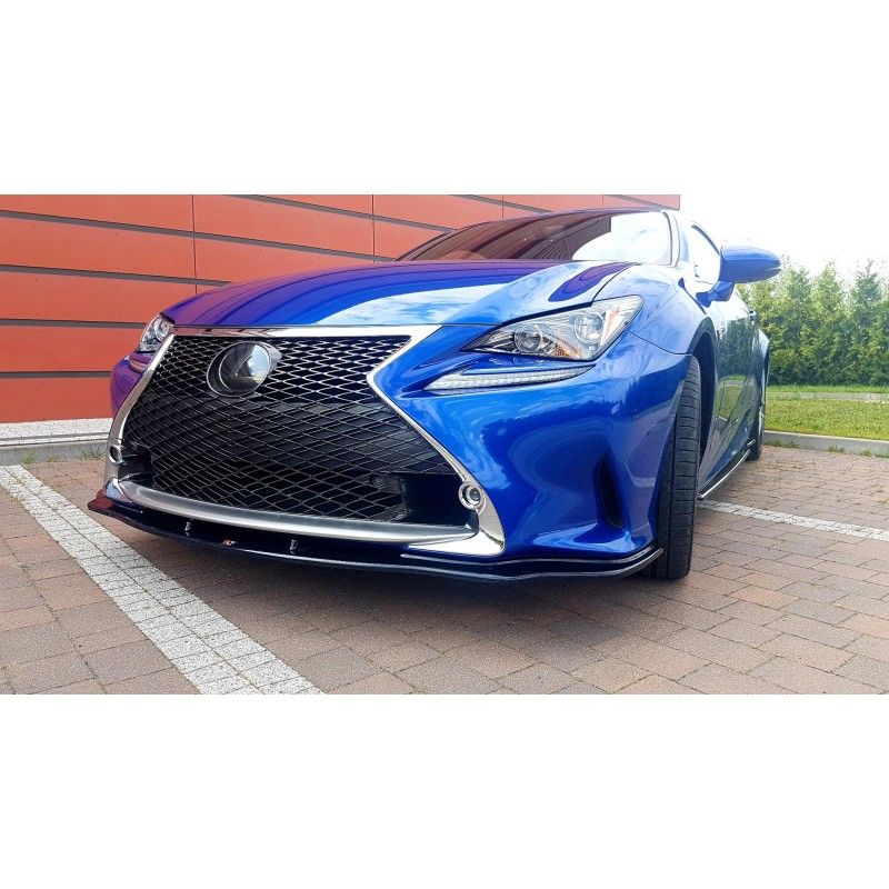 LAME AVANT MAXTON / SPLITTER V.2 Lexus Rc Noir Brillant