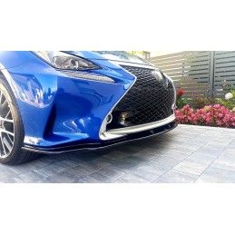 LAME AVANT MAXTON / SPLITTER V.2 Lexus Rc Noir Brillant