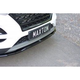 Maxton LAME DU PARE-CHOCS AVANT / SPLITTER V.2 Hyundai Tucson Mk3 Facelift Gloss Black, HY-TU-3F-FD2G Tuning.fr