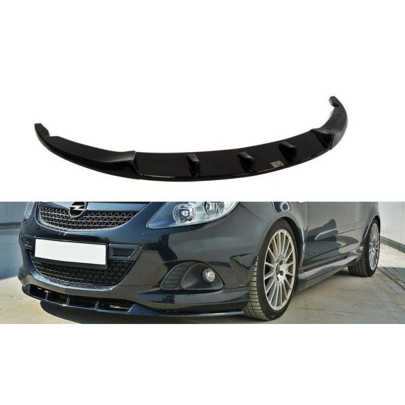 LAME AVANT MAXTON OPEL CORSA D NURBURG (MAXTON OPC / VXR PARE-CHOCS) Noir Brillant