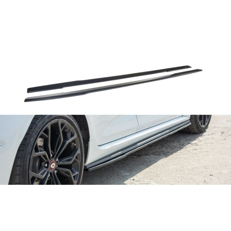 Maxton SET DES DIFFUSEUR DES BAS DE CAISSE Renault Megane IV RS Gloss Black, RE-ME-4-RS-SD1G Tuning.fr