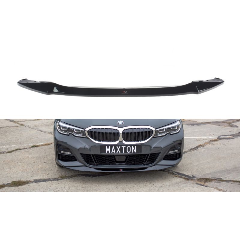 LAME AVANT MAXTON / SPLITTER V.1 BMW 3 G20 M-pack Noir Brillant