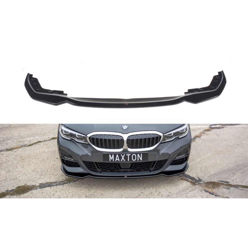 Maxton LAME DU PARE-CHOCS AVANT / SPLITTER V.2 BMW 3 G20 M-pack Gloss Black, BM-3-20-MPACK-FD2G Tuning.fr