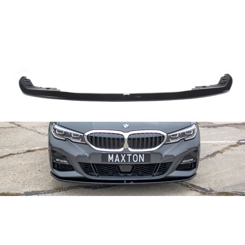 LAME AVANT MAXTON / SPLITTER V.3 BMW 3 G20 M-pack Noir Brillant