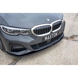 LAME AVANT MAXTON / SPLITTER V.3 BMW 3 G20 M-pack Noir Brillant