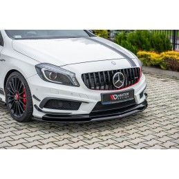 LAME AVANT MAXTON / SPLITTER Mercedes A45 AMG W176 Noir Brillant