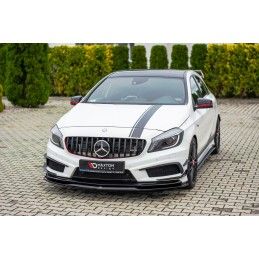 LAME AVANT MAXTON / SPLITTER Mercedes A45 AMG W176 Noir Brillant