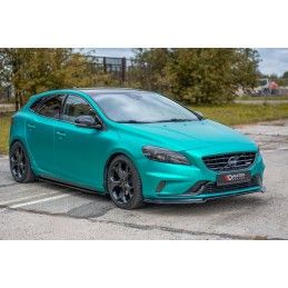 LAME AVANT MAXTON / SPLITTER Volvo V40 R-design Noir Brillant