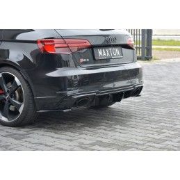 Maxton Lame Du Pare-Chocs Arriere Audi RS3 8V FL Sportback Gloss Black, AU-RS3-8VF-RSD1G Tuning.fr