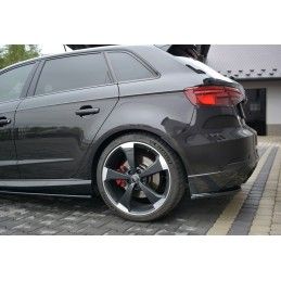 Maxton Lame Du Pare-Chocs Arriere Audi RS3 8V FL Sportback Gloss Black, AU-RS3-8VF-RSD1G Tuning.fr