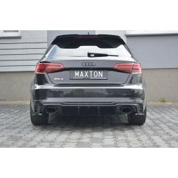 Maxton Rajout Du Pare-Chocs Arriere Audi RS3 8V FL Sportback Gloss Black, AU-RS3-8VF-RS1G Tuning.fr