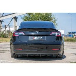 Rajout du pare-chocs arriere Tesla Model 3 Noir Brillant