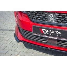 Maxton Lame du pare-chocs avant / Splitter V.1 Peugeot 508 Mk2 Gloss Black, PE-508-2-GT-FD1G Tuning.fr