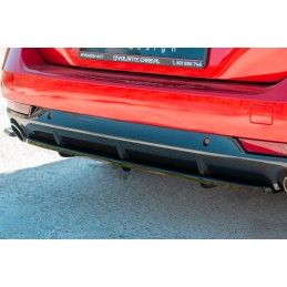 Central arriere splitter(avec une barre verticale) Peugeot 508 SW Mk2 Noir Brillant