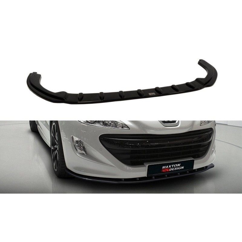 Maxton LAME DU PARE-CHOCS AVANT / SPLITTER V.1 PEUGEOT RCZ Gloss Black, PE-RCZ-1-FD1G Tuning.fr