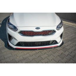 Maxton Lame du pare-chocs avant / Splitter V.1 Kia ProCeed GT Mk 3 Gloss Black, KI-CE-3-PRO-GT-FD1G Tuning.fr