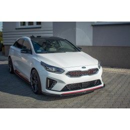 Maxton Lame du pare-chocs avant / Splitter V.1 Kia ProCeed GT Mk 3 Gloss Black, KI-CE-3-PRO-GT-FD1G Tuning.fr