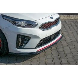 Maxton Lame du pare-chocs avant / Splitter V.1 Kia ProCeed GT Mk 3 Gloss Black, KI-CE-3-PRO-GT-FD1G Tuning.fr