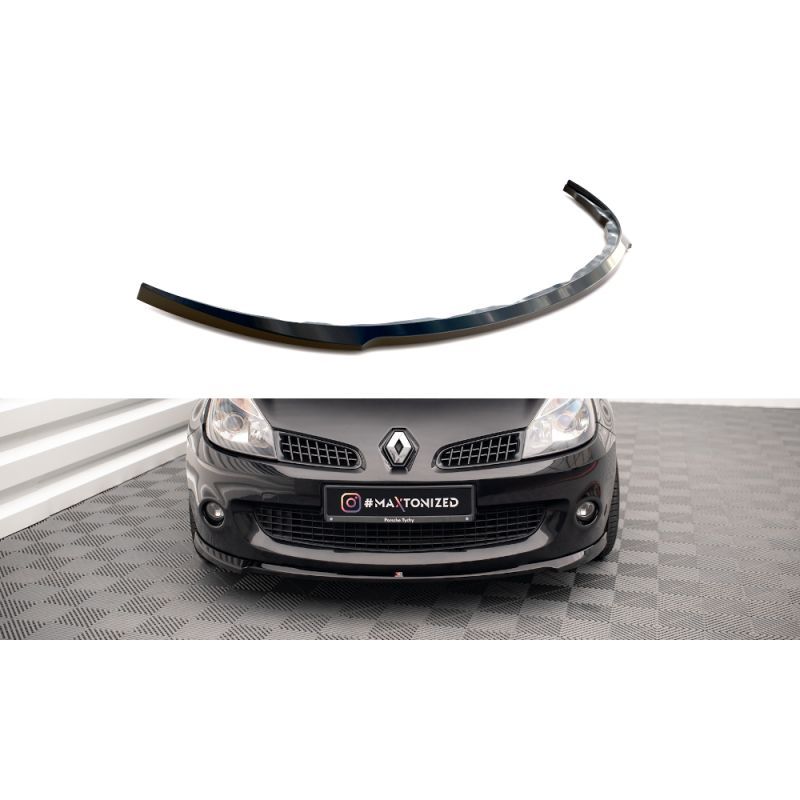 Maxton LAME DU PARE-CHOCS AVANT RENAULT CLIO III RS Gloss Black, RE-CL-3-RS-FD1G Tuning.fr