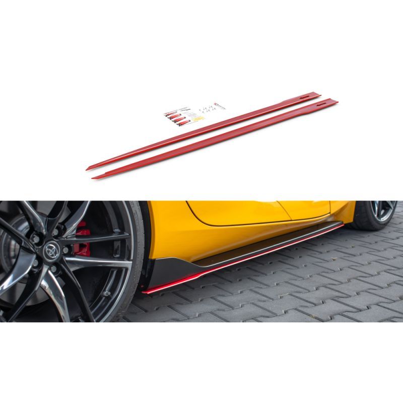 Set des diffeuseur des bas de caisse V.2 Toyota Supra Mk5 Rouge