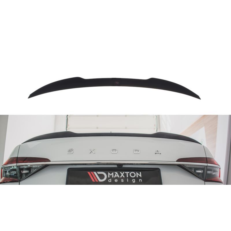 Spoiler Cap Maxton V.2 Skoda Superb Mk3 / Mk3 FL Hatchback Noir Brillant