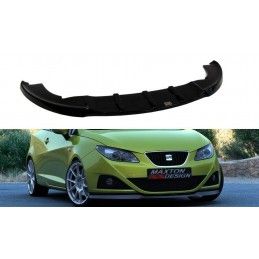 Maxton LAME DU PARE-CHOCS AVANT SEAT IBIZA IV (6J) AVANT FACELIFT Gloss Black, SE-IB-4-FD1G Tuning.fr