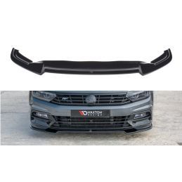 Maxton Lame du pare-chocs avant / Splitter V.2 Volkswagen Passat R-Line B8 Gloss Black, VW-PA-B8-RLINE-FD2G Tuning.fr