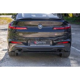 Central arriere splitter BMW X4 M-Pack G02 Noir Brillant