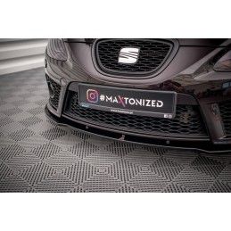 LAME AVANT MAXTON SEAT LEON MK2 CUPRA FR (AVANT FACELIFT) Noir Brillant