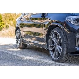 Maxton Set des diffeuseur des bas de caisse BMW X4 M-Pack G02 Gloss Black, BM-X4-02-MPACK-SD1G Tuning.fr