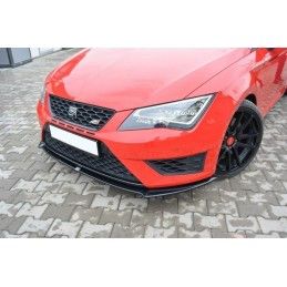 Maxton LAME DU PARE-CHOCS AVANT SEAT LEON III CUPRA / FR Gloss Black, SE-LE-3-FR-FD1G Tuning.fr