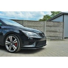 Maxton LAME DU PARE-CHOCS AVANT SEAT LEON III CUPRA / FR Gloss Black, SE-LE-3-FR-FD1G Tuning.fr