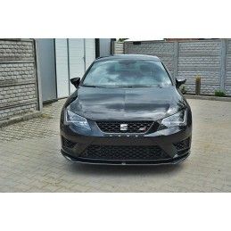 Maxton LAME DU PARE-CHOCS AVANT SEAT LEON III CUPRA / FR Gloss Black, SE-LE-3-FR-FD1G Tuning.fr