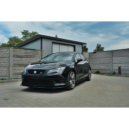 Maxton LAME DU PARE-CHOCS AVANT SEAT LEON III CUPRA / FR Gloss Black, SE-LE-3-FR-FD1G Tuning.fr