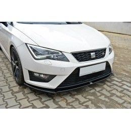 Maxton LAME DU PARE-CHOCS AVANT SEAT LEON III CUPRA / FR Gloss Black, SE-LE-3-FR-FD1G Tuning.fr