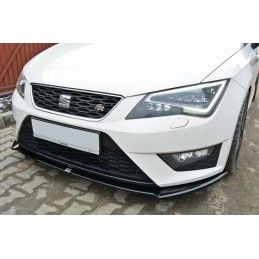 Maxton LAME DU PARE-CHOCS AVANT SEAT LEON III CUPRA / FR Gloss Black, SE-LE-3-FR-FD1G Tuning.fr