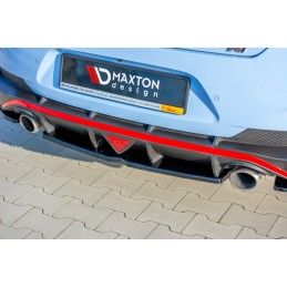 Maxton Central Arriere Splitter Hyundai I30 N Mk3 Fastback Gloss Black, HY-I30-3-N-FB-RD1G Tuning.fr